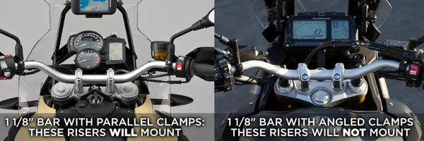1 1/2" Barback Risers for 1 1/8" Handlebar (BLEM)