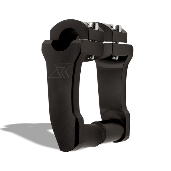 4" Pivoting Bar Risers for V-Twin Bikes (Extended Stem)- 2 color options