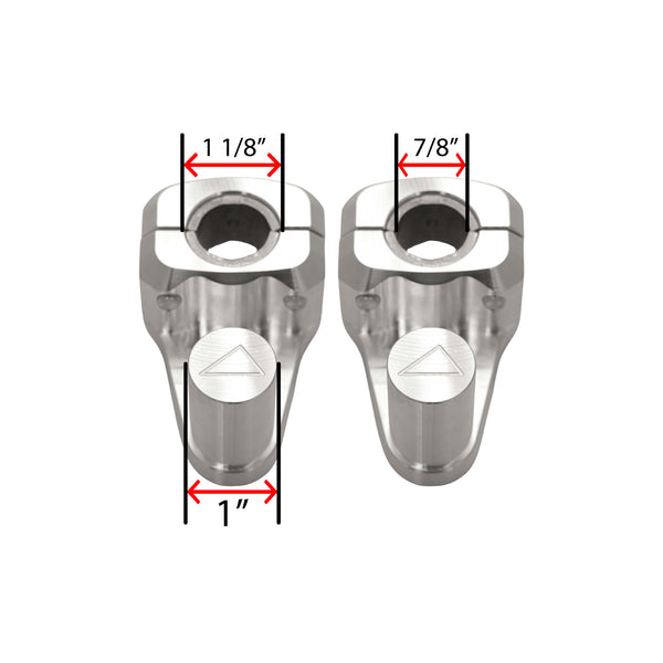 1” TO 7/8” OR 1 1/8” HANDLEBAR CONVERSION RISER