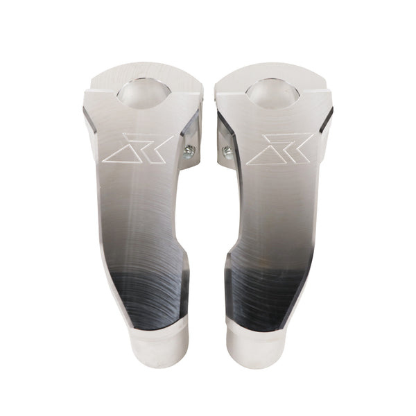 4" Pivoting Bar Risers for V-Twin Bikes (Extended Stem)- 2 color options