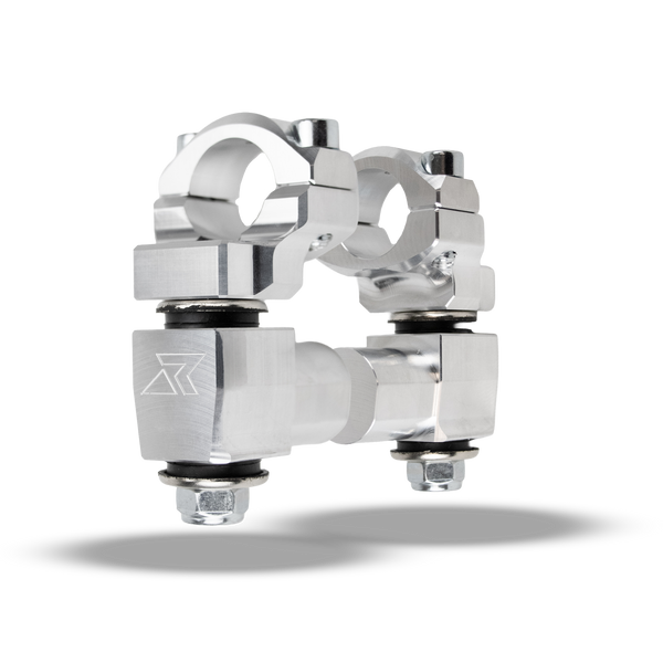 2" Pivoting Anti-Vibe Bar Risers for 1 1/8" Handlebar- 2 Color Options