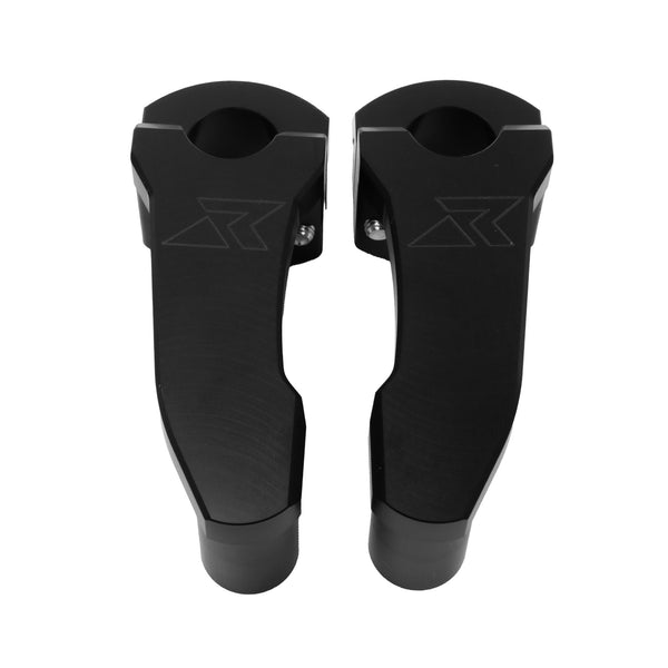 4" Pivoting Bar Risers for V-Twin Bikes (Extended Stem)- 2 color options