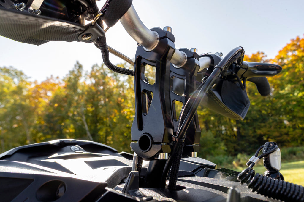 BRX Pivoting snowmobile Risers for T-Style Stems – Rox Speed FX